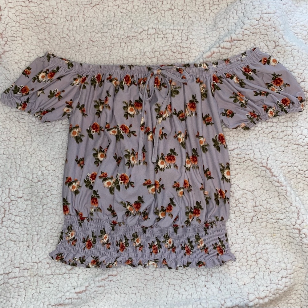 Off the Shoulder Floral Top